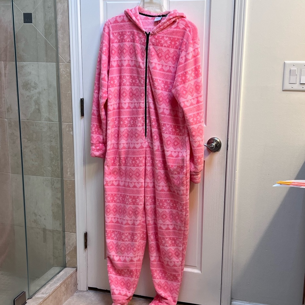 Cozy Pink Patterned Onsie